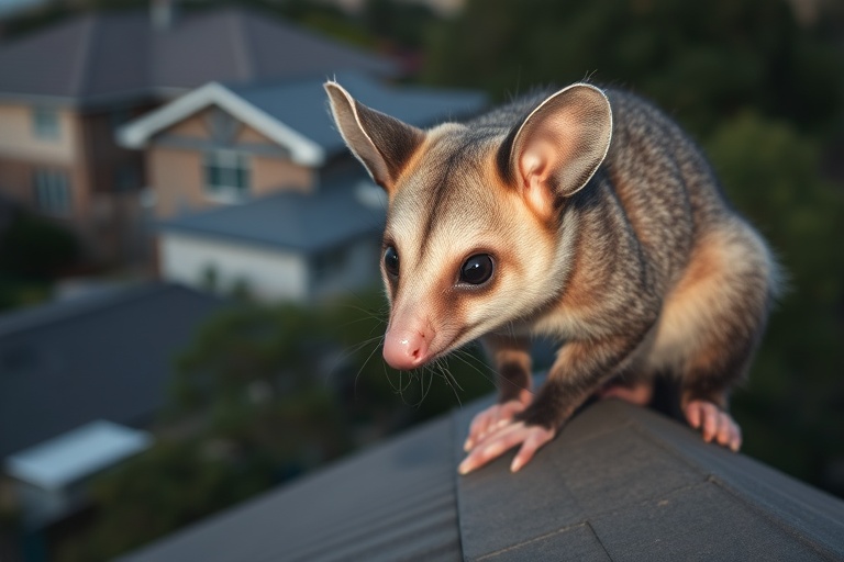 Possum in Mount Martha residential area